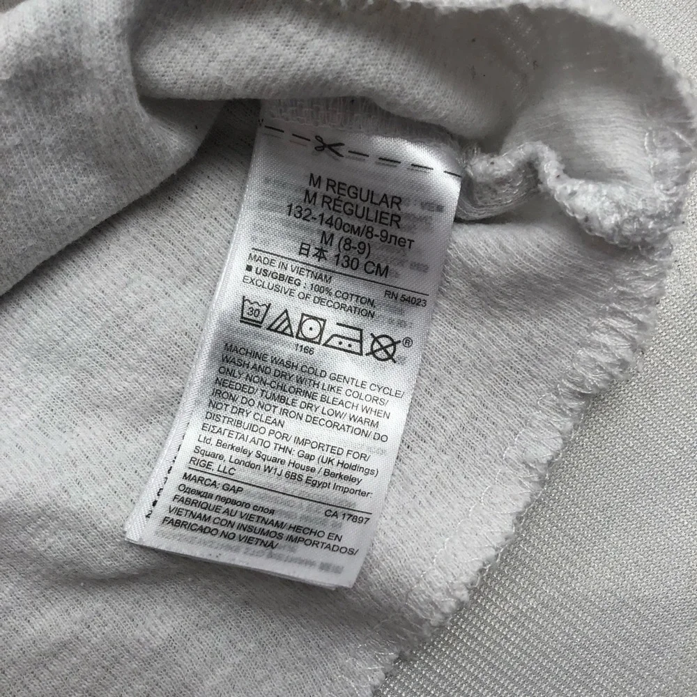Gap ivory off white waffle knit long sleeve shirt M/8